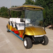 Billiger Golfwagen mit zwei zurück in Richtung zum Sitzer